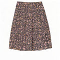Vintage A-Line nederdel til kvinder W34 Large Navy Blue Floral Polyester