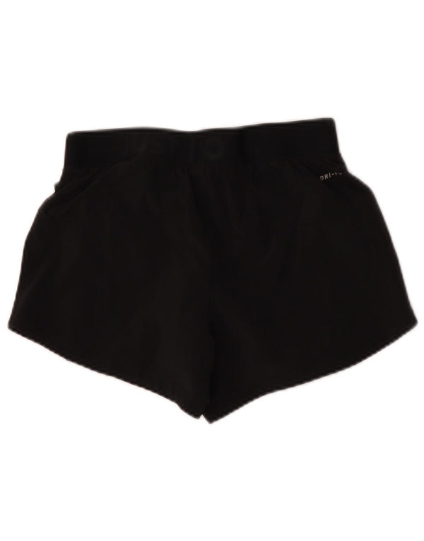 Nike Dri Fit Graphic - Pantalones cortos deportivos para mujer, talla 6, XS, poliéster negro