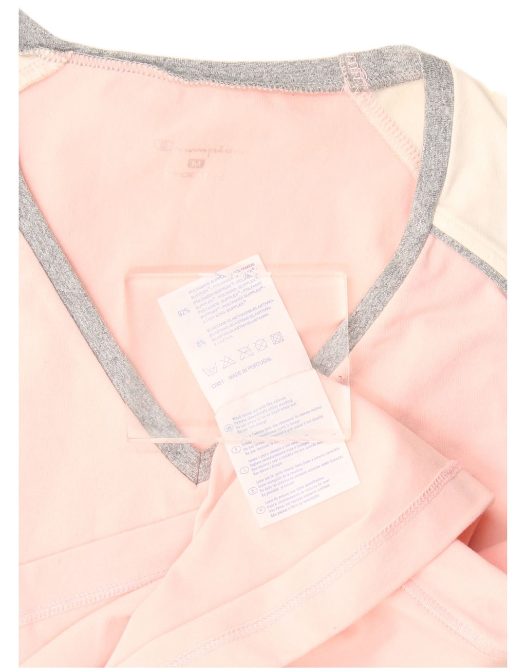 Champion Damen-Trägershirt UK 12 Mittelrosa Colourblock-Polyamid