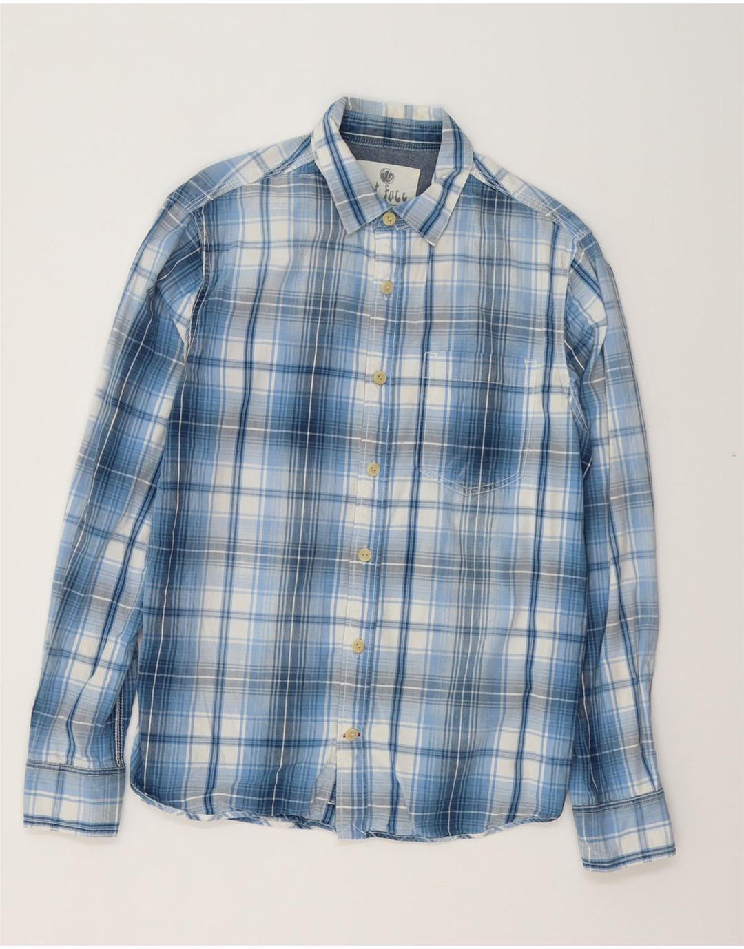 FAT FACE Chemise Homme Bleu Moyen Carreaux Coton