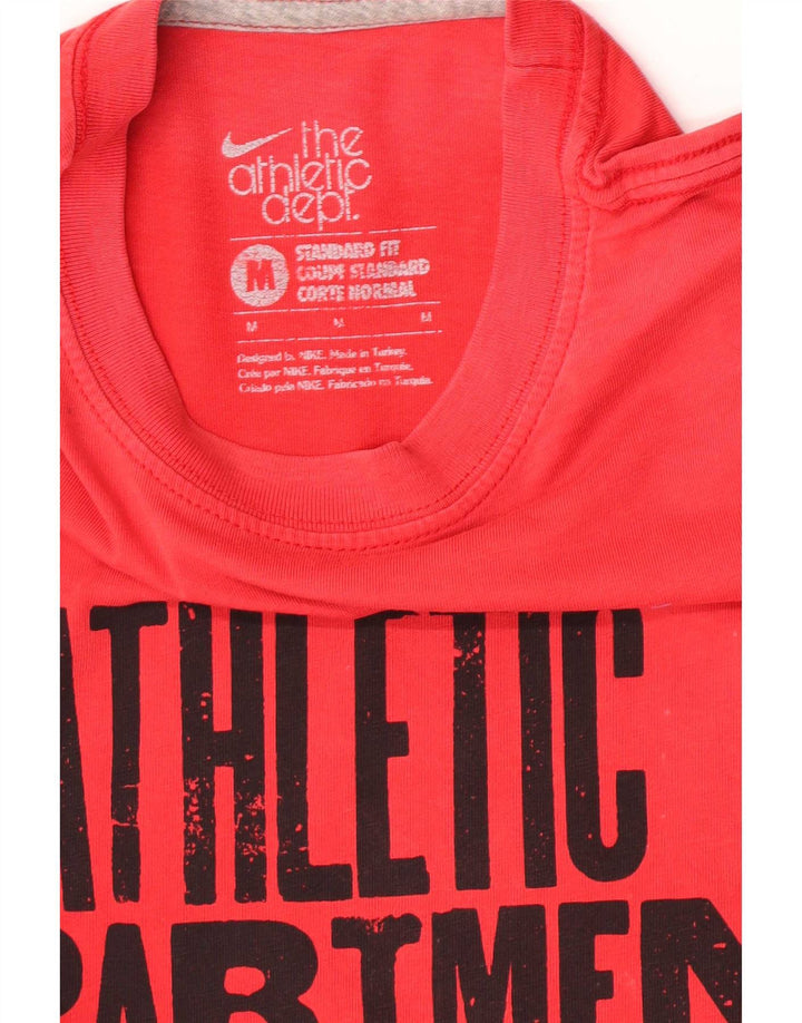 T-shirt grafica Nike da uomo con vestibilità standard, colore rosso medio