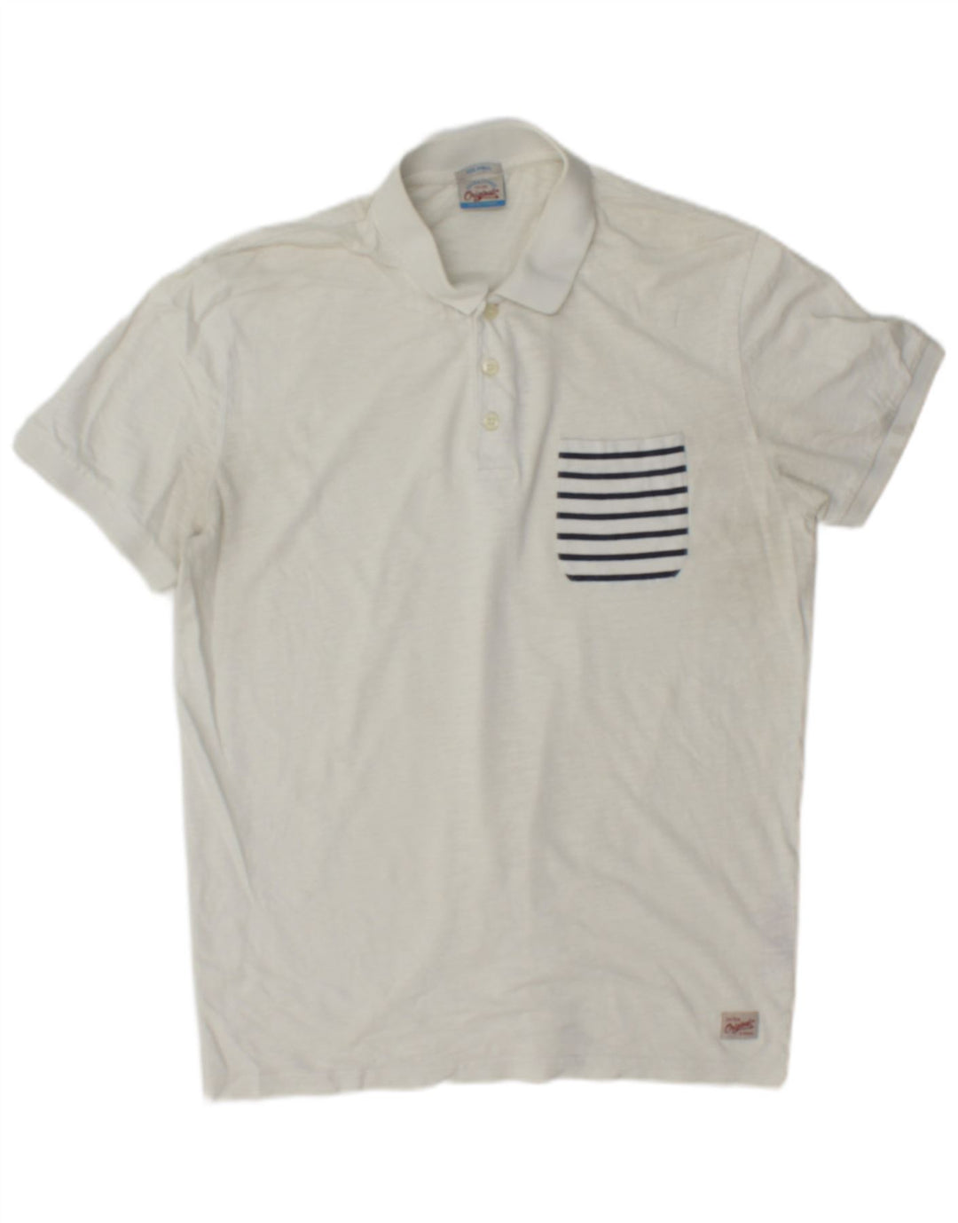 Polo da uomo Jack & Jones piccola in cotone bianco