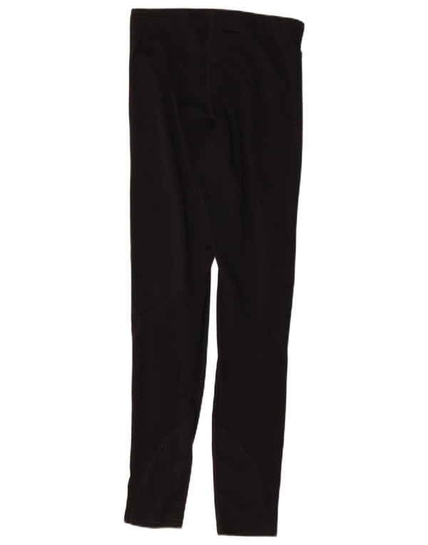 Nike Womens Graphic Leggings UK 12 Mittelschwarze Baumwolle
