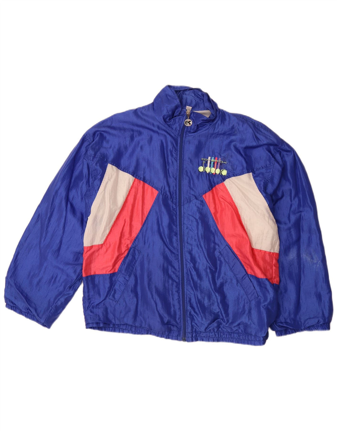 Diadora Veste de Survêtement pour Homme Large Bleu Colorblock