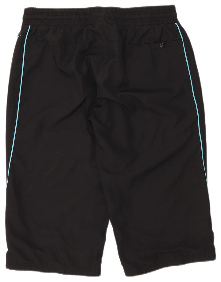 NIKE Bermuda sportsshorts til kvinder UK 12/14 medium sort polyester
