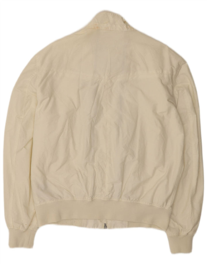 Bomber pentru bărbați REFRIGUE UK 44 2XL bumbac alb