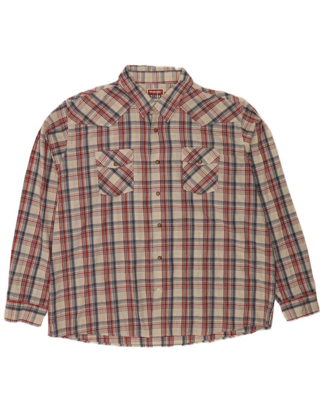 Camisa masculina Wrangler 3XL algodão xadrez multicolorido