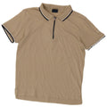 CHAMPION Mens Polo Shirt Medium Beige Cotton