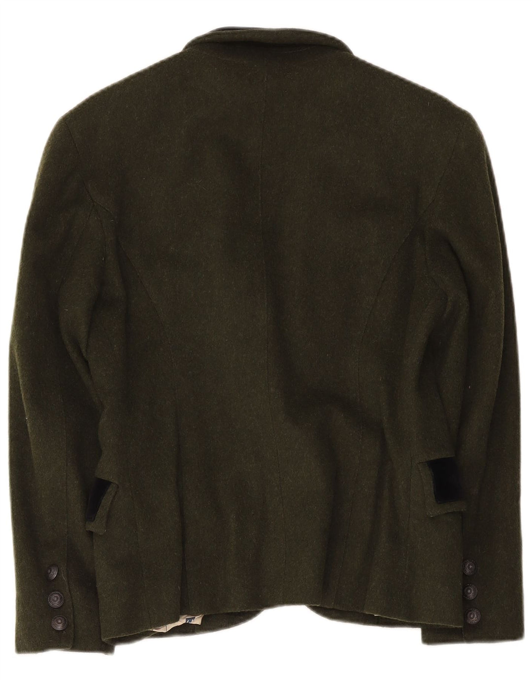 Blazer vintage pentru femei cu 1 nasture, UK 14, mare, kaki, color block