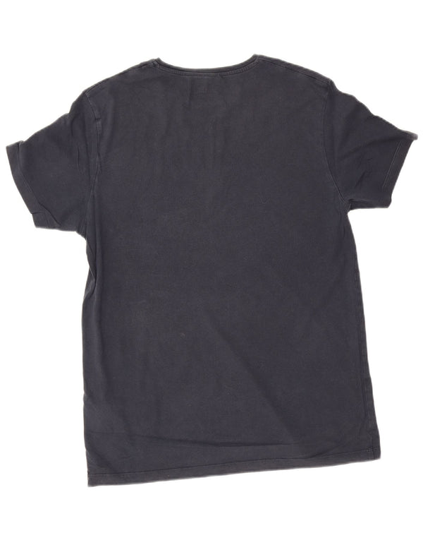 Timberland Mens Slim Fit Graphic T-Shirt Top Small Navy Blue Cotton