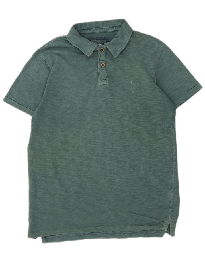Fat Face Herre Polo Shirt Lille Grøn Flecked Bomuld