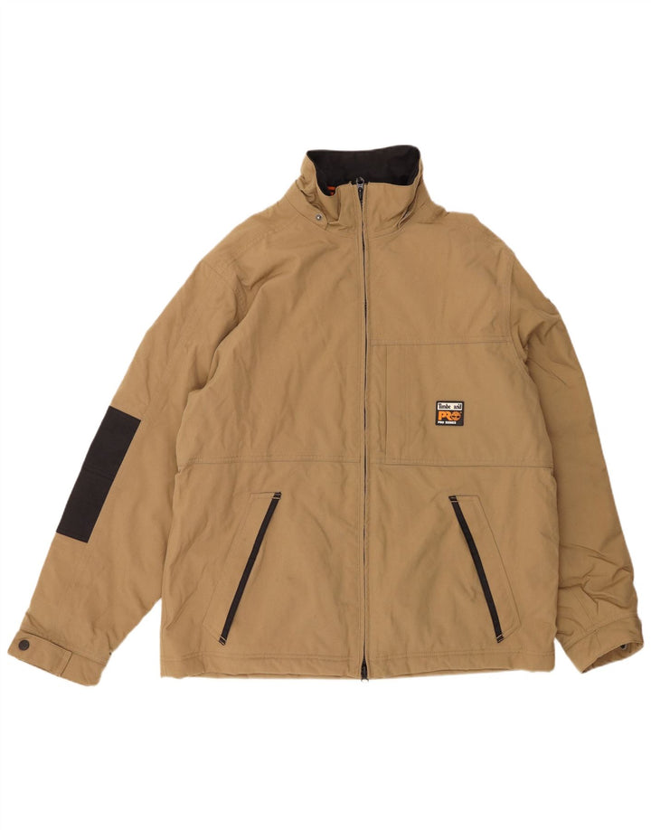 Jachetă bomber pentru bărbați Timberland UK 40, mare, bej, poliamidă color bloc