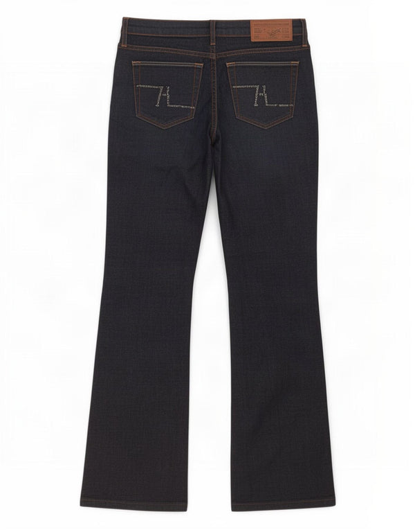 Zara Dame Bootcut Jeans EU 38 Medium W28 L29 Marineblå Bomuld