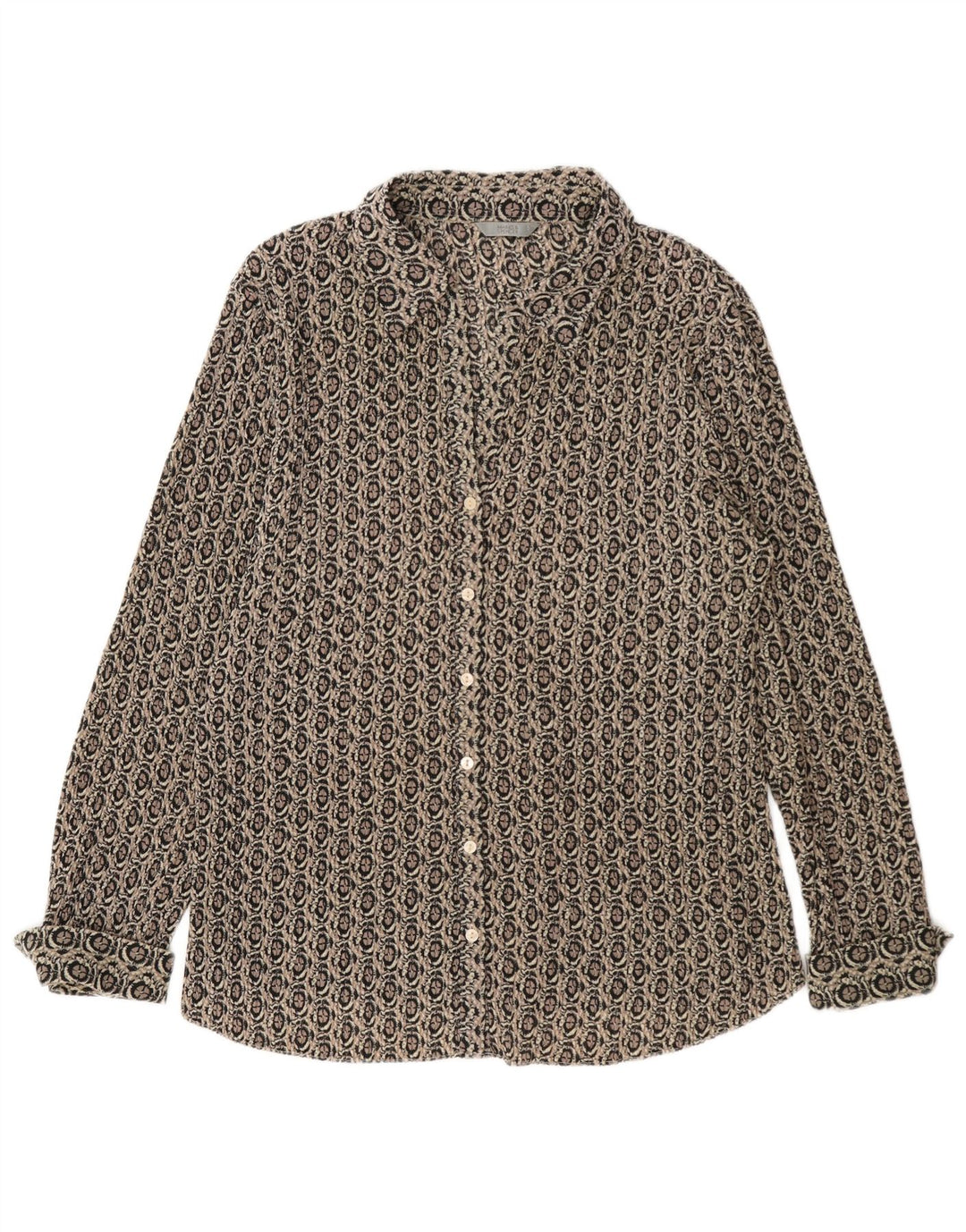 Женская деловая рубашка Marks & Spencer UK 18 XL Серая с геометрическим рисунком