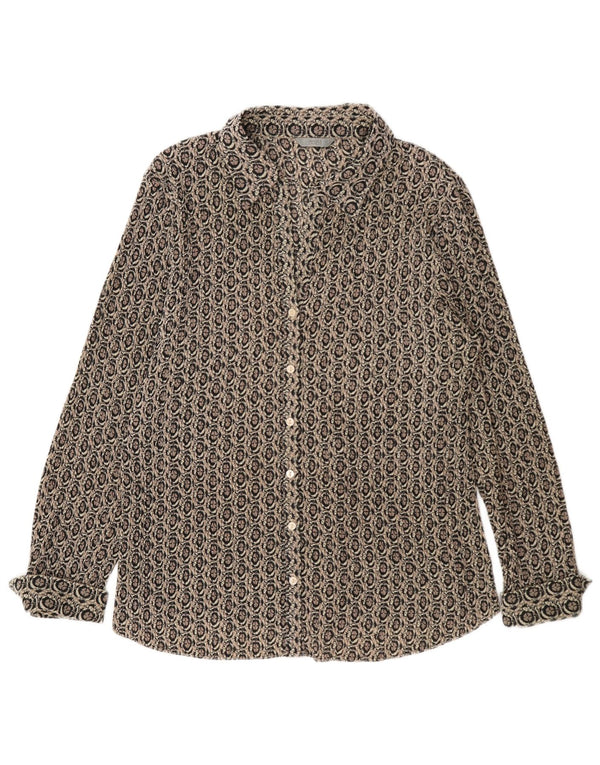 Marks & Spencer Chemise formelle pour femme UK 18 XL Gris Géométrique