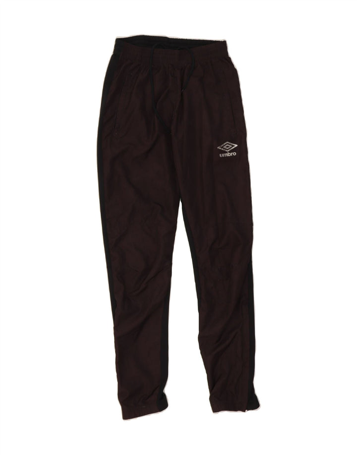 UMBRO Mens Tracksuit Trousers Joggers XS Black Colourblock Polyester Vintage Umbro and Second-Hand Umbro from Messina Hembry 