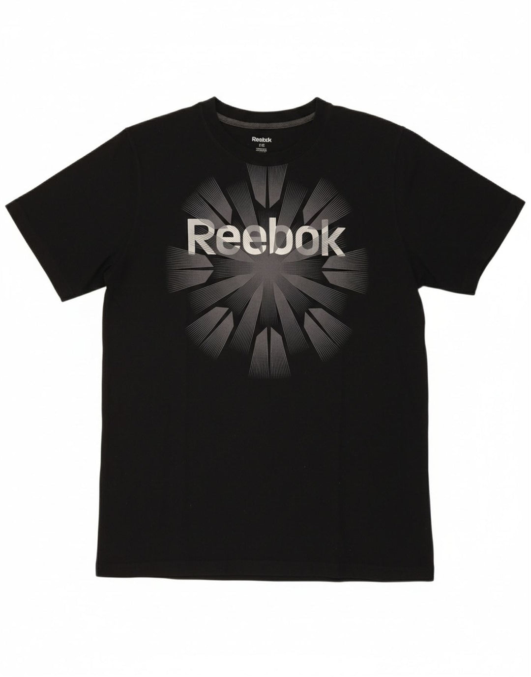 REEBOK Mens Graphic T-Shirt Top Large Black Cotton Vintage Reebok and Second-Hand Reebok from Messina Hembry 
