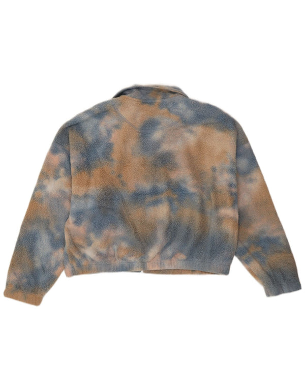 Quiksilver Chaqueta de forro polar extragrande para mujer UK 46 Large Blue Tie Dye