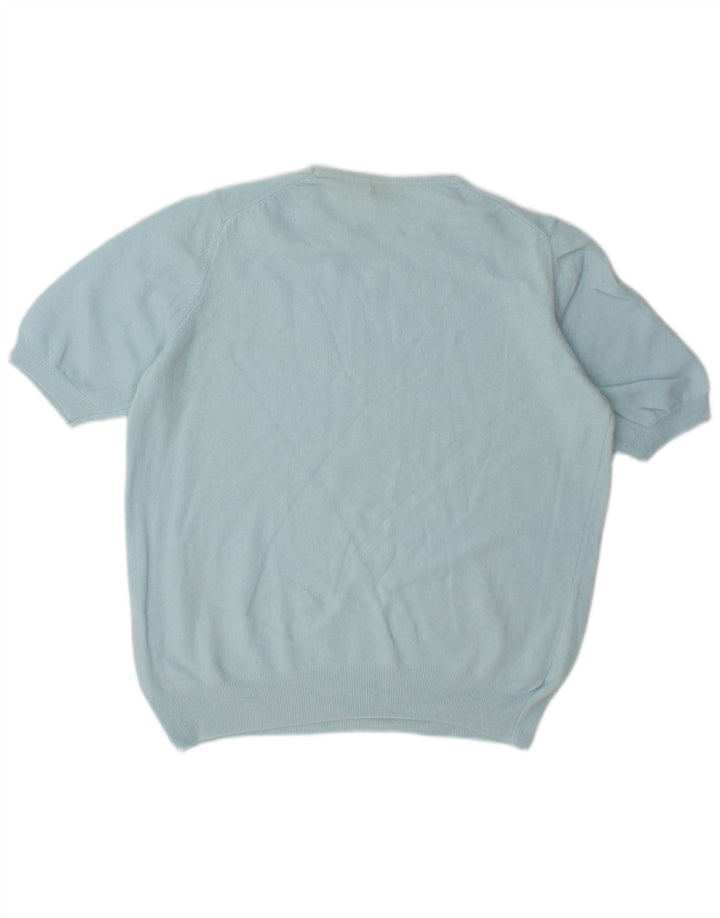 BENETTON Dame sweater med rund hals DK 14 Medium turkis
