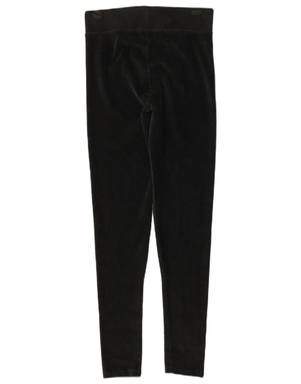 Marks & Spencer Damskie sztruksowe legginsy UK 8, małe, zielone, bawełniane