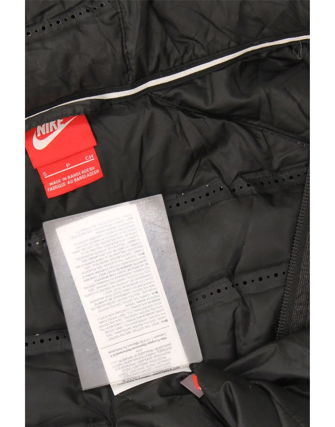 NIKE Womens Oversized Hooded Windbreaker Coat UK 10 Small Grey Polyester