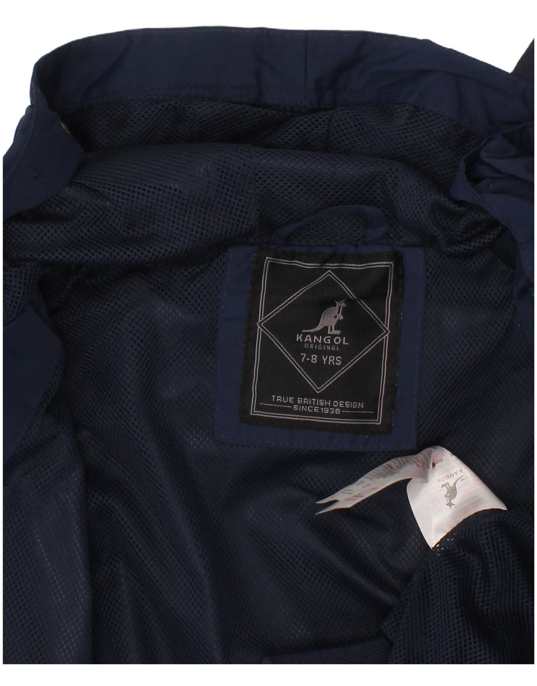 KANGOL Cazadora Bomber con Capucha para Niño 7-8 Años Azul Marino Poliéster