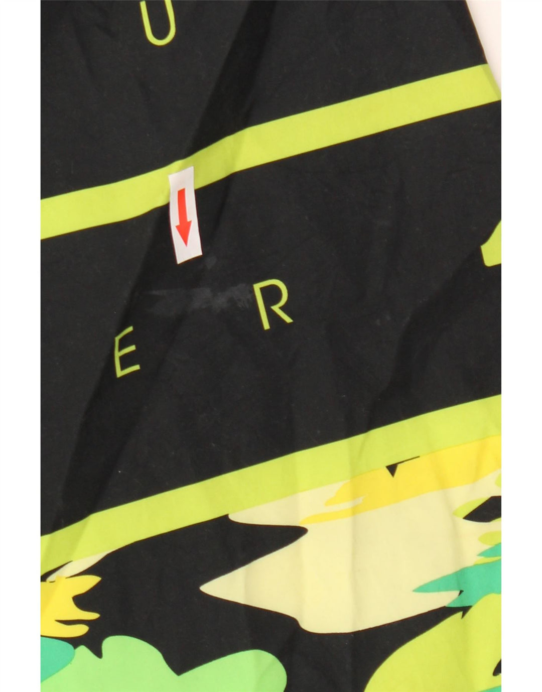Quiksilver Mens Graphic Swimming Shorts Large  Black Striped Polyester