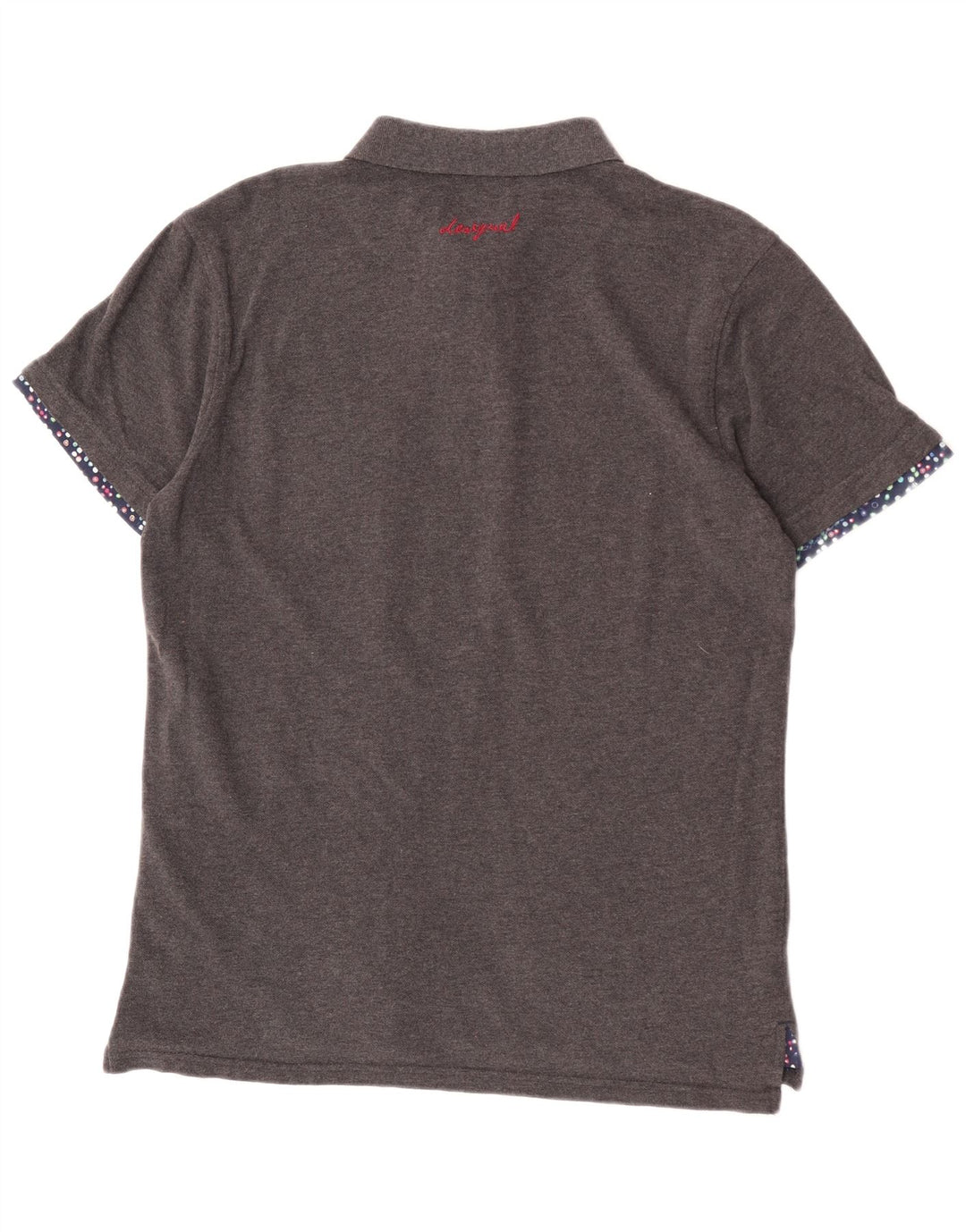 Desigual Slim Polo Shirt til mænd, stor grå