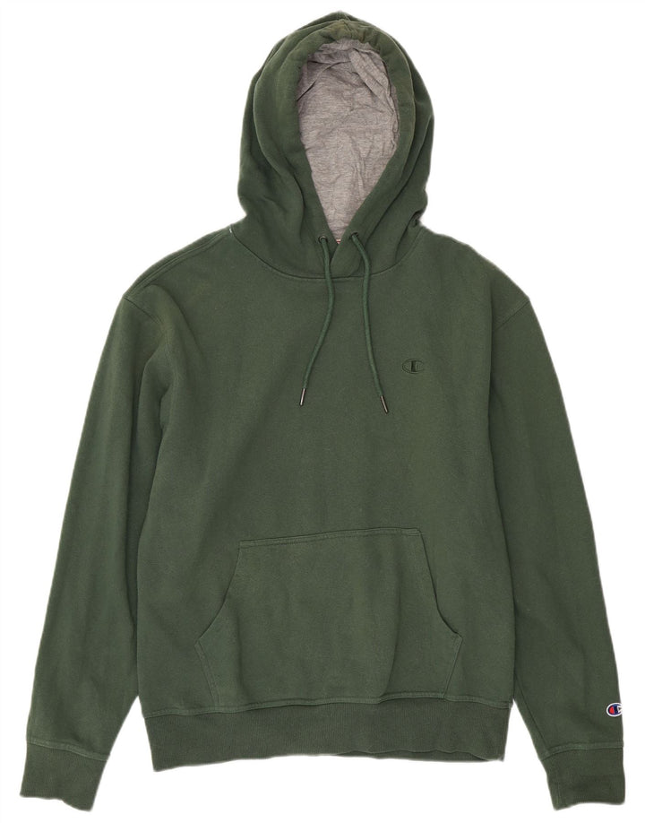 Champion Mens Hoodie Jumper Medium Green