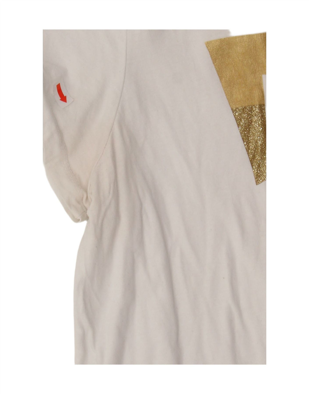 LEVI'S Womens Graphic T-Shirt Top UK 14 Medium White Cotton Vintage Levi's and Second-Hand Levi's from Messina Hembry 