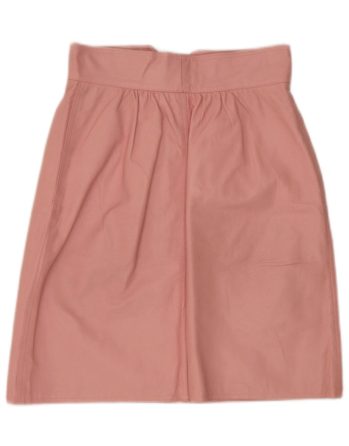 Vetta lædernederdel til kvinder IT 42 Medium W26 Pink