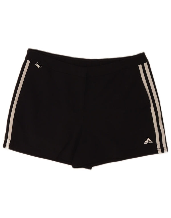 Adidas Womens Climalite Casual Shorts UK 14 Large W32 Black Nylon