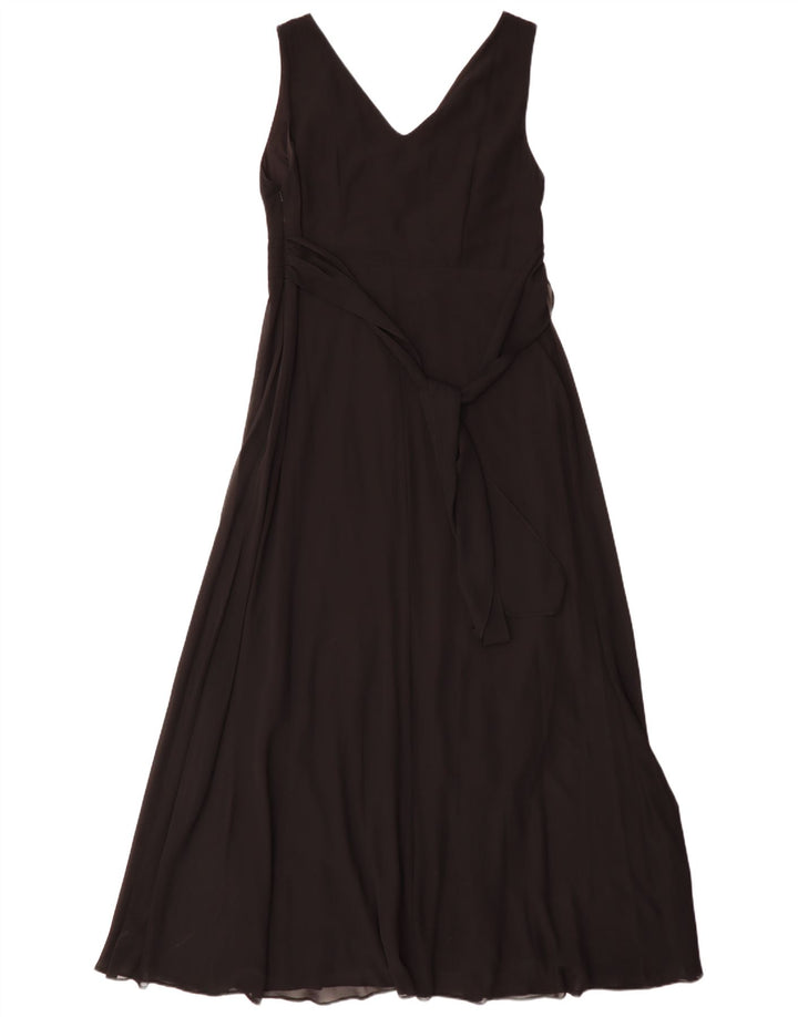 Debenhams Womens Sleeveless Maxi Dress UK 16 Large Black Polyester