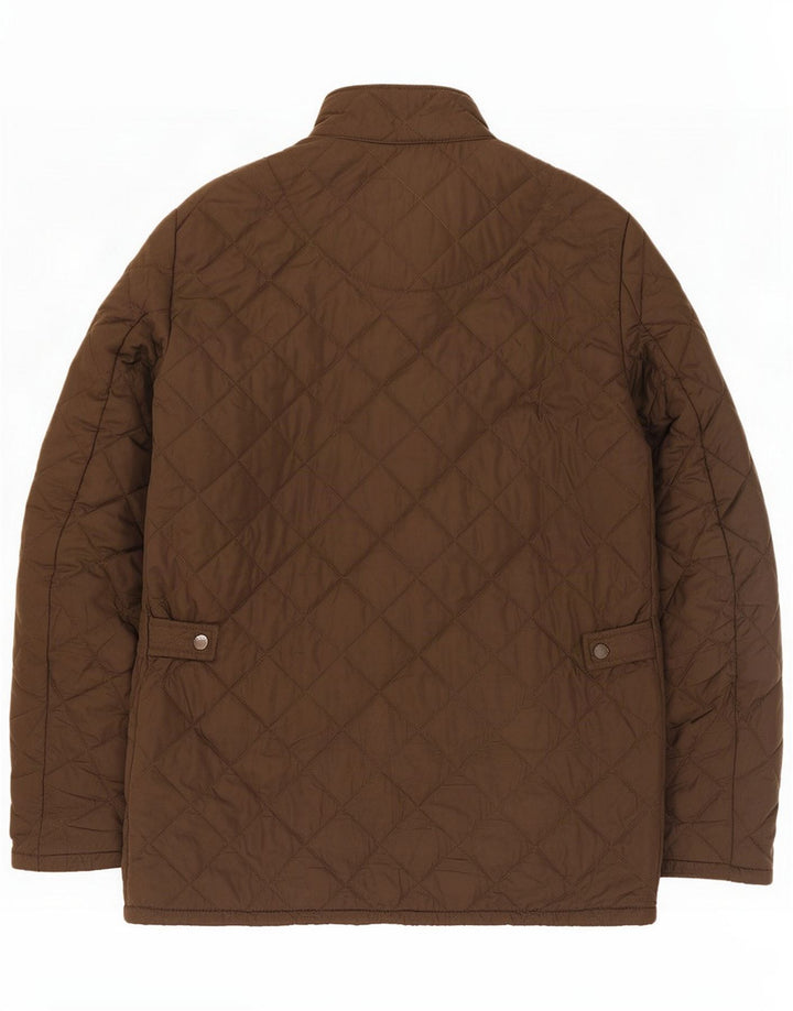 Barbour Herre quiltet jakke UK 38 Medium Brun Polyester