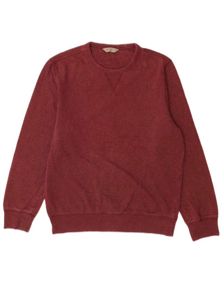 Marks & Spencer Herre sweatshirt Jumper Medium Bourgogne bomuld
