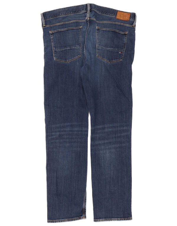 Jeans dritti Denton da uomo Tommy Hilfiger W38 L32 cotone blu