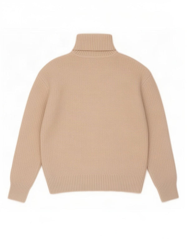 Marks & Spencer Rollkragenpullover für Damen, UK 10, Größe S, Beige, Polyester