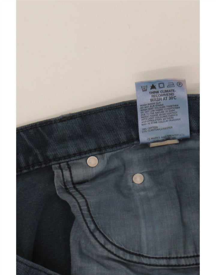 Marks & Spencer Mens Blue Harbour Straight Jeans W34 L31 Navy Cotton