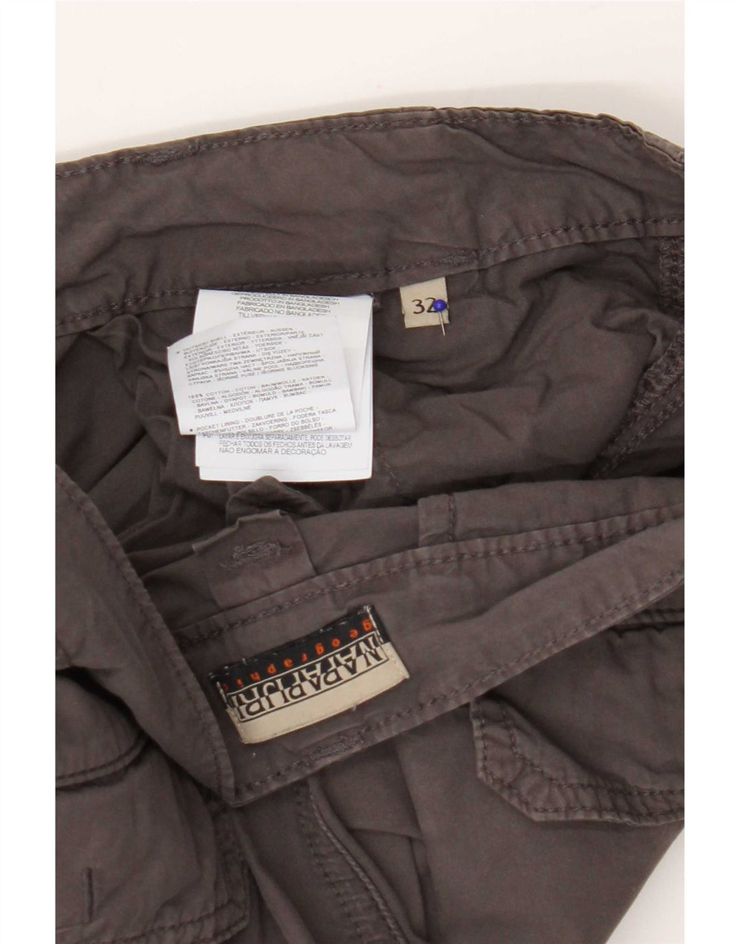 Napapijri Herre Cargo Shorts W32 Large Grå Bomuld