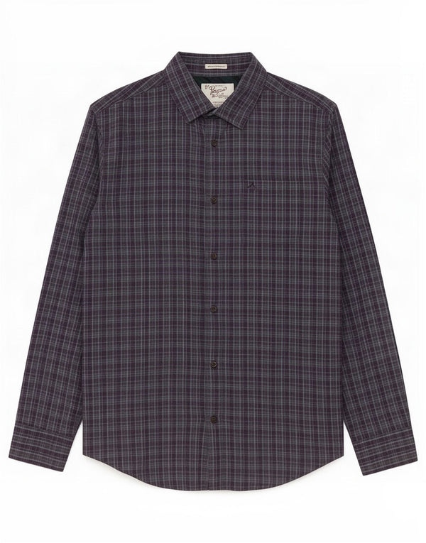 Penguin Mens Heritage Slim Fit ing közepes lila kockás pamut
