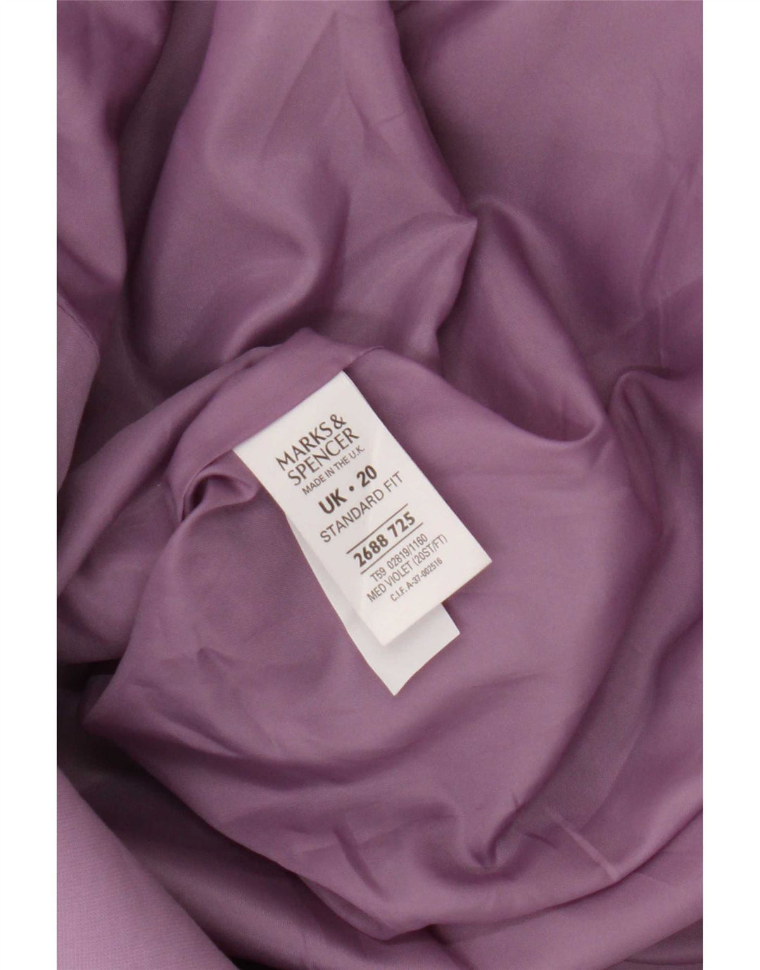 Marks & Spencer Damen Standard 2-Knopf-Blazerjacke UK 20 2XL Flieder