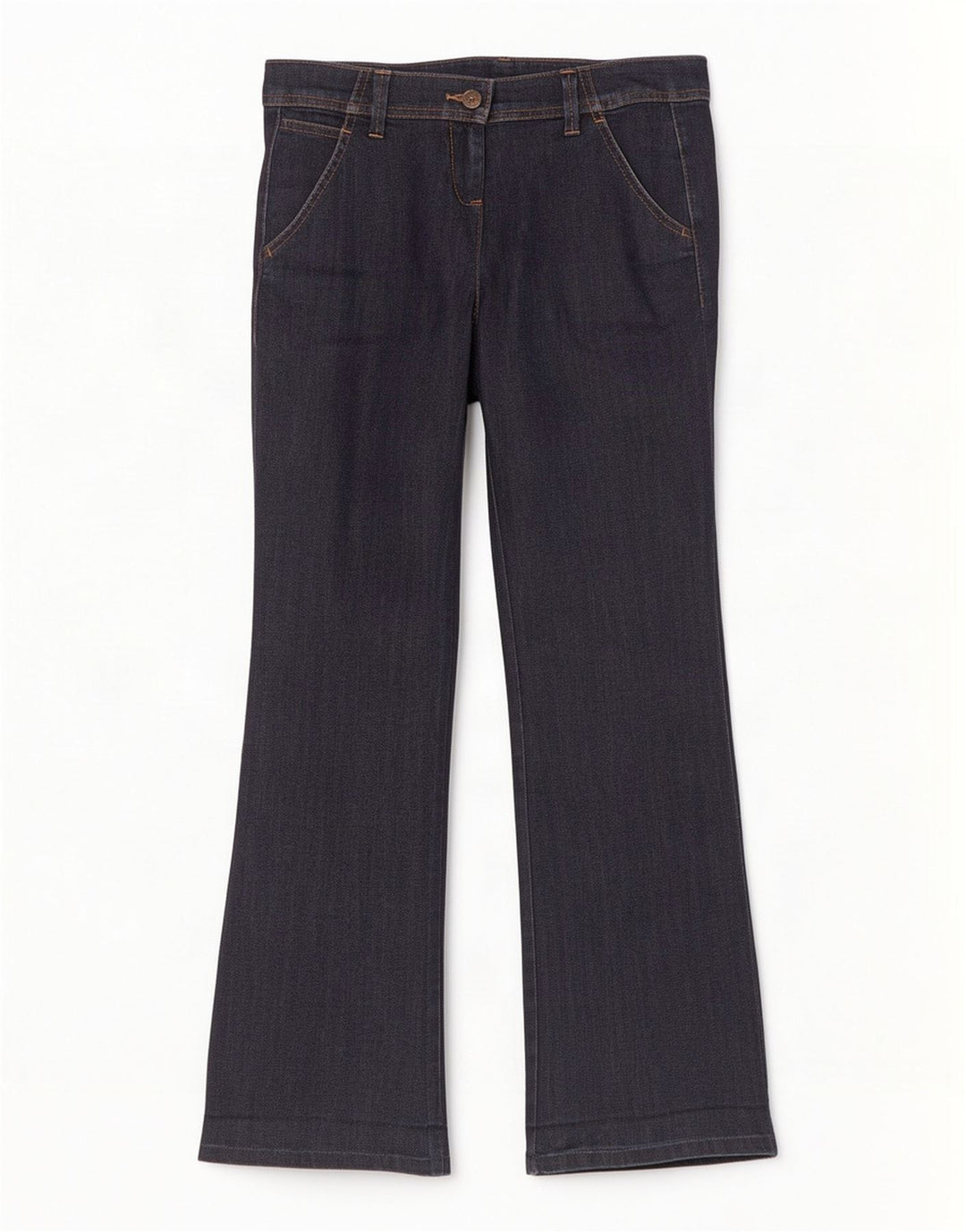 Benetton Womens Flared Jeans IT 42 Medium W30 L31 Navy Blue