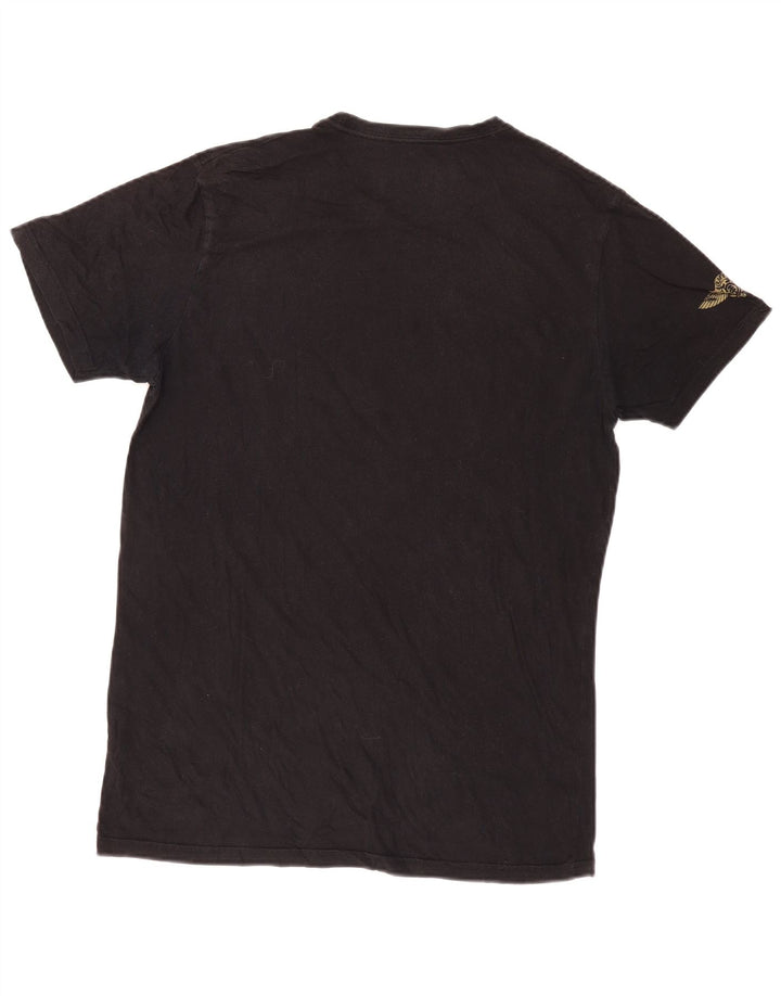 Element Mens Fitted Graphic T-Shirt Top Large Black Cotton