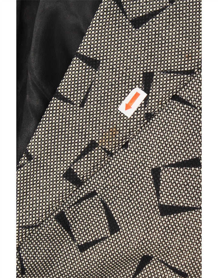 ESCADA Womens by Margaretha Ley 3/4 Sleeve Blazer Jacket EU 44 XL Grey Vintage Escada and Second-Hand Escada from Messina Hembry 