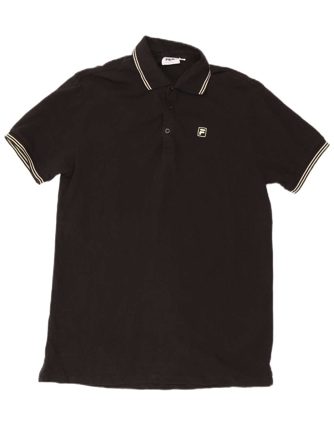 Fila Polo Homme Petit Noir Coton