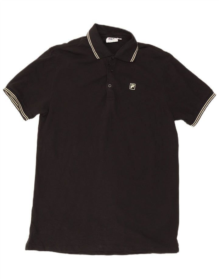 Fila Polo Homme Petit Noir Coton