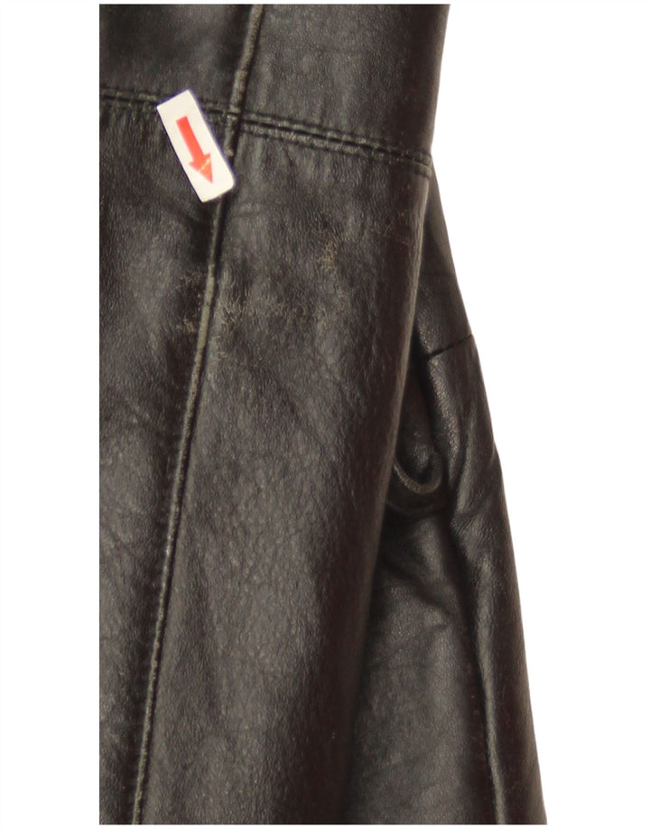 Giacca in pelle vintage da uomo IT 52 XL in pelle nera