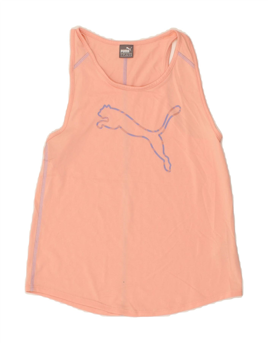 PUMA Girls Graphic Vest Top 11-12 Years Large Pink Polyester Vintage Puma and Second-Hand Puma from Messina Hembry 