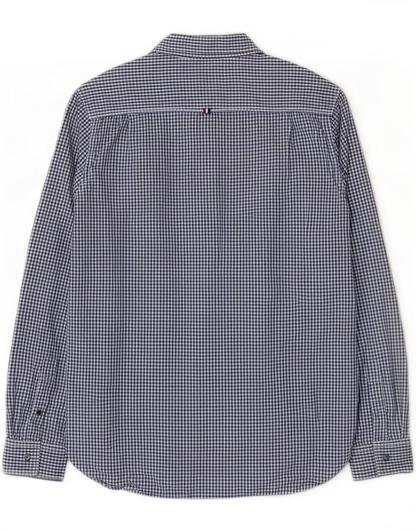 Superdry Chemise Homme Large Bleu Marine Vichy Coton