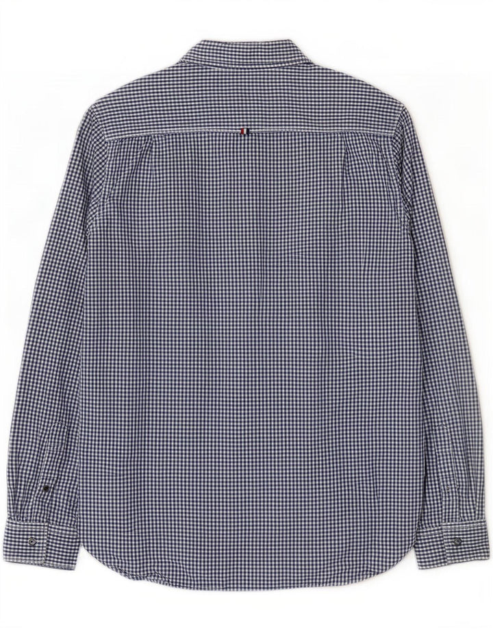 Superdry Chemise Homme Large Bleu Marine Vichy Coton